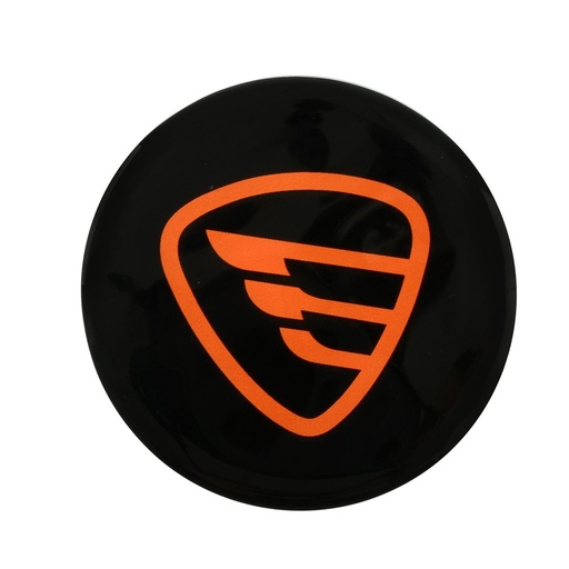 [F16030157] ISOTIPO DER NEGRO NARANJA