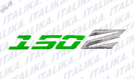 [F17050002] ETIQUETA TANQUE COMB 150Z VERDE