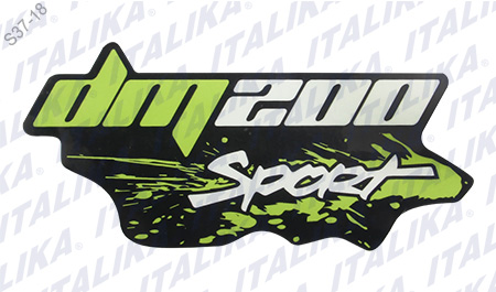 [F17060011] ETIQUETA TANQUE DM200SPORT DER