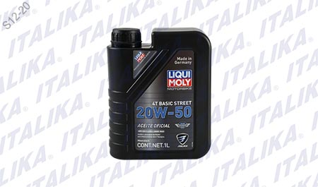 [L01032068] ACEITE LIQUI MOLY - ITALIKA 4T 20W - 50 BASIC STR 1L