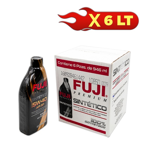 [P10851] FUJI SAE 5W40 API SP CJ/6 BOT. 946ML ETIQ THERMO